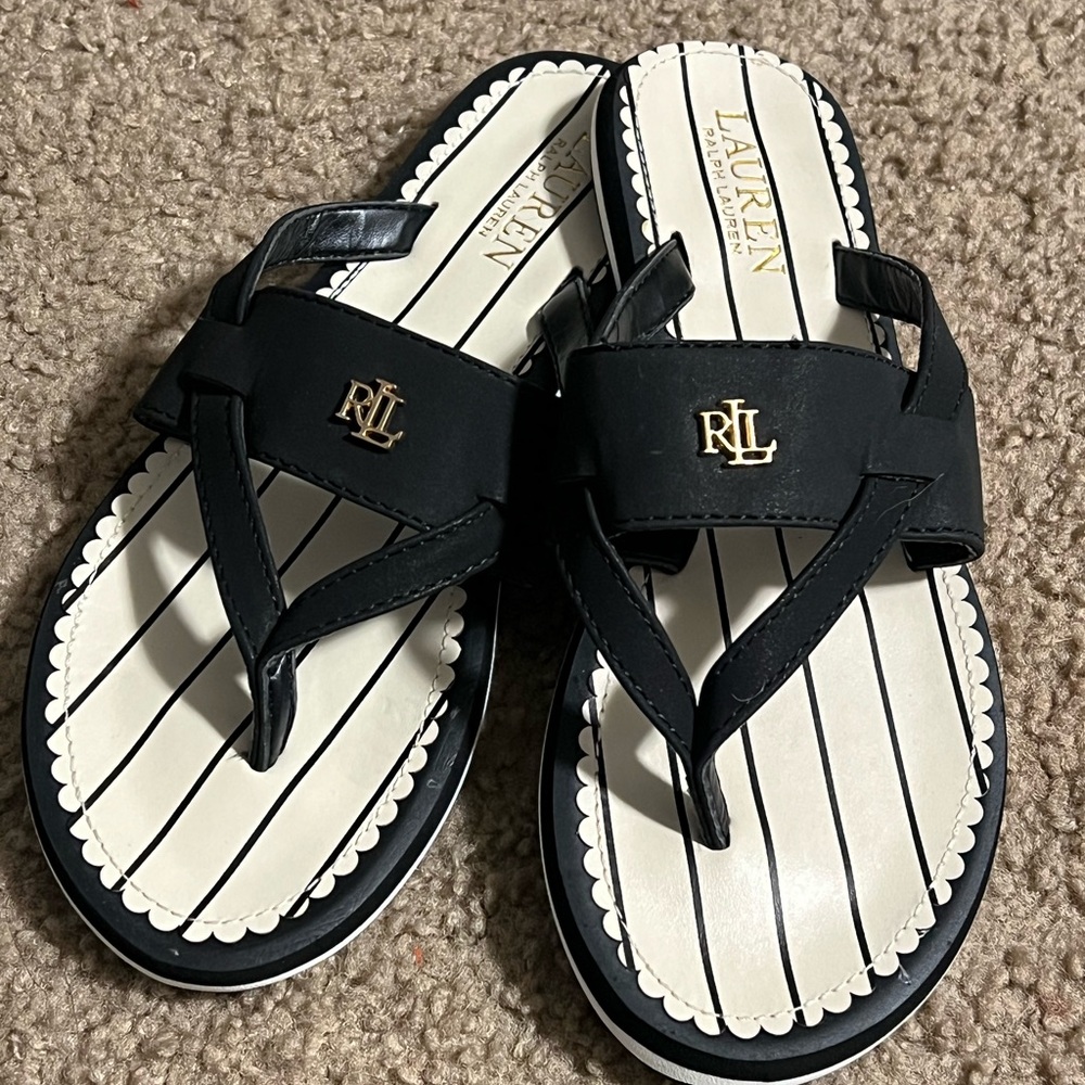 Lauren Ralph Lauren Black Sandals